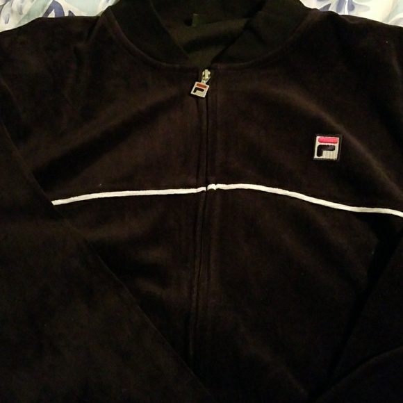 velour fila jacket